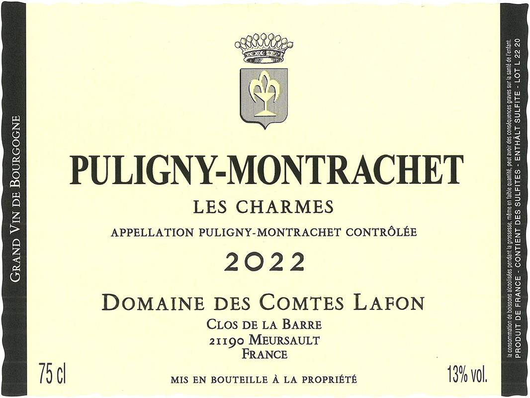 Domaine des Comtes Lafon, Puligny-Montrachet Les Charmes